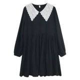 Весенняя модная длинная кукла для матери и ребенка для беременных, платье, в западном стиле, кукольный воротник, средней длины