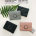 Hàn Quốc chic gió retro ví vuông vuông màu đơn giản ví ngắn Phiên bản tiếng Hàn của gói thẻ sinh viên clutch nữ Ví tiền