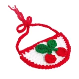 Брендовый трикотажный шарф ручной работы, нагрудник, милый слюнявчик