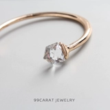 Девяносто -Nine Carat European и American Simple Accessesies Brand Текстура кристаллическое стекло браслет (MQ)