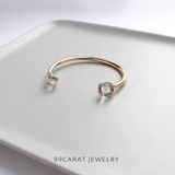 Девяносто -Nine Carat European и American Simple Accessesies Brand Текстура кристаллическое стекло браслет (MQ)