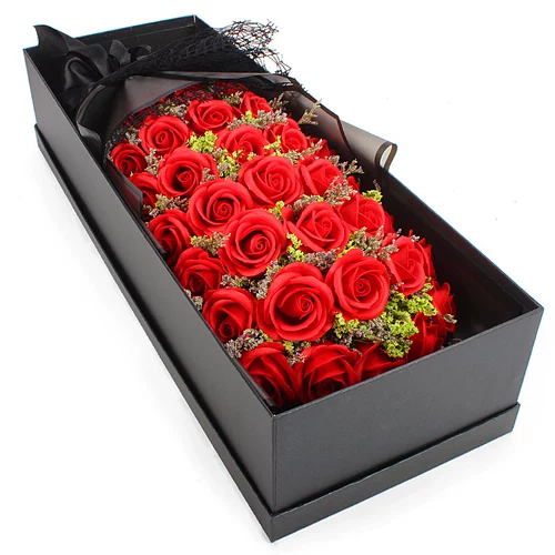 Мыло с розой в составе, подарочная коробка для друга, подарок на день рождения