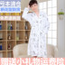 Mùa xuân và mùa thu robe nam rồng bông dài tay nam dệt kim bông áo choàng tắm cotton mùa hè mùa đông đồ ngủ robe Night Robe