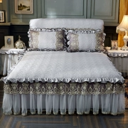 Shen Hao nhà dệt vải giặt ren giường đơn váy chần độn giường bìa Châu Âu chần ren trải giường cộng với bông