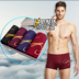 4 tải nam đồ lót modal nam võ sĩ thanh niên eo giữa U lồi nam sức khỏe cotton boxer quần nam quan lot Nam giới