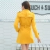 SSY mùa thu và mùa đông phiên bản Hàn Quốc mới của xu hướng áo khoác mỏng dành cho nữ trong phần dài của chiếc áo len lông cừu cổ rộng 6001 - Áo khoác dài áo khoác nữ dáng dài đẹp Áo khoác dài