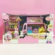Cadillac cô gái giường thỏ búp bê mô phỏng cabin phòng bếp phòng ngủ trẻ chơi đồ chơi thỏ nhà
