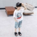 Xiaobei boy boy mùa hè đầm áo thun cotton ngắn tay 2019 quần áo trẻ em nửa tay nửa hè Hàn Quốc - Áo thun shop đồ trẻ em Áo thun