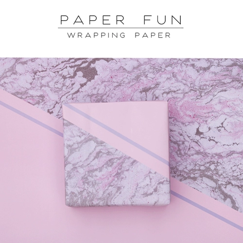 Paperfun Powder Grey Contrast, абстрактная текстура Геометрическая подарочная бумажная пакет, бумажный подарок, упаковочная бумага для девочки Сердце