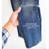 Xuân 2018 phụ nữ mới mang thai quần jeans mùa xuân và mùa thu thẳng thùy micro thùy chín điểm bên ngoài xà cạp nâng bụng - Phụ nữ mang thai quần / quần bụng