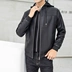 2020 mới phong cách Hong Kong da lỏng nam phong cách Hồng Kông mùa thu trùm đầu giản dị áo khoác da xe máy nam đẹp trai áo khoác thủy triều - Quần áo lông thú