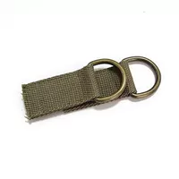 Военно -зеленая полиэфирная хлопчатобумажная полоса бронзовые кольца 3,2 см