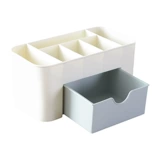 Настольная косметическая коробка для хранения, туалетный столик для ухода за кожей, кисть, пластиковая система хранения