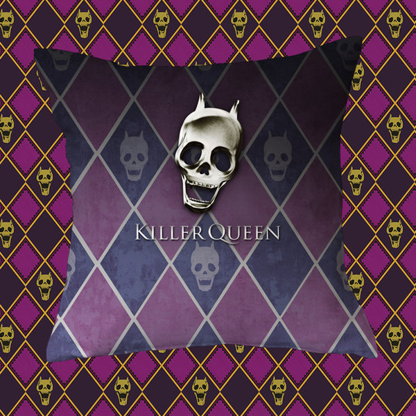 Джоджо замечательный приключение Джи Лианджи Инг убийца императрица KILLER QUEEN череп наконечник подушка подушка