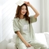 Đồ ngủ mùa hè của phụ nữ bông ngắn- tay hai mảnh Hàn Quốc phiên bản của bộ lỏng lẻo bông có thể được đeo bên ngoài nhà giản dị dịch vụ phù hợp với