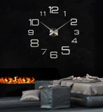 Северная тенденция супер большие висящие часы гостиная DIY Европейская индивидуальность творческая мода, простые часы на стены часы