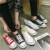 2018 mùa xuân lưu hóa giày vải giày giày thể thao nam giày vài mô hình sinh viên giày thường phụ nữ giày vải Hàn Quốc phiên bản