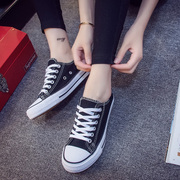 2018 mùa hè mới giày vải giày của phụ nữ hoang dã đường phố bắn trắng giày Hàn Quốc giản dị phẳng sinh viên board giày thủy triều