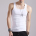 Mùa hè vest nam chặt chẽ thanh niên từ vuông cổ áo Slim bông tập thể dục chủ đề Hàn Quốc phiên bản của áo sơ mi căng Áo vest cotton