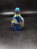 Практическая бутылка прозрачная бутылка с синими остеклением