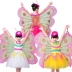 Hiệu suất của trẻ em quần áo bướm côn trùng bay trang phục cô gái nhảy quần áo trẻ em cánh quần áo trẻ em cho thấy váy trang phục biểu diễn đẹp Trang phục