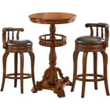Американское барное кресло с твердым деревом стул, табличка стола табурета, столешница американское барное столовое батончик, вращающийся высокий стул
