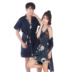 Mùa hè vài bộ đồ ngủ băng lụa nam giới và phụ nữ ngắn tay áo choàng phù hợp với sexy strap nightdress Hàn Quốc dịch vụ nhà Night Robe