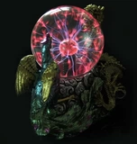 Дракон и Феникс Ченгсин Смола Ремесла ионное мяч Светящий шарик Молния мяч Электростатический шарик Хрустальный шарик Магический мяч День рождения подарок на день рождения