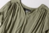 Mùa hè mới T-Shirt V-Cổ Jacquard áo thun top nữ đa màu lỏng mỏng lá sen tay áo đáy áo Eb9 Áo phông