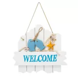 Добро пожаловать в дверь дома ресторан на стенах, декоративная тема морской темы средиземноморского стиля