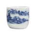 Chén sứ gốm sứ cốc sứ màu xanh và trắng đặt ly phong cách Nhật Bản hộ gia đình một chén sứ trắng nhỏ cốc thủy tinh - Trà sứ ly uống trà Trà sứ