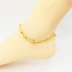 2019 mới Việt Nam cát vàng chuyển hạt vòng chân nữ phiên bản Hàn Quốc cá tính đơn giản 24K đồng xu vàng trang sức hoang dã - Vòng chân lắc chân bạc Vòng chân