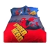 Trẻ em quilt cover đơn giản giường cotton bốn mảnh phim hoạt hình anime Superman cotton boy ba mảnh bộ đồ giường