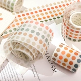 Morandi Free Cut Dots | Круглые этикетки и бумажная лента | Принесение бумажных рук материал аккаунта