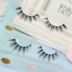 Một cặp lông chồn lông mi giả S08 Trang điểm châu Âu và Mỹ Kardashian với cùng một đoạn mô phỏng giai đoạn dày tự nhiên trên lông mi long mi gia Lông mi giả