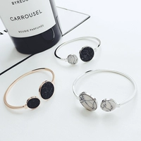 Thời trang hàn quốc đá tự nhiên mở tính khí vòng đeo tay Nhật Bản và Hàn Quốc phiên bản của cá tính ngọt ngào bracelet trang sức phụ kiện trang sức vòng tay bạc