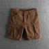 Mùa hè mới American cũ tay nghề đa túi quần dệt cotton nam quần short hoang dã quần âu quần đùi nam Quần làm việc