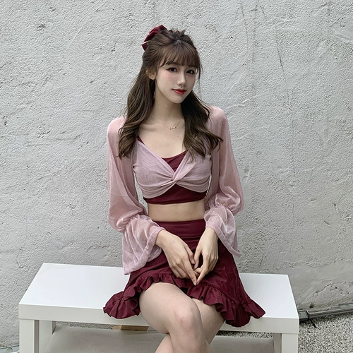 Японский раздельный сексуальный купальник для школьников, по фигуре, защита от солнца