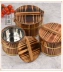 Thùng gỗ thùng gạo nhà hàng cách nhiệt thùng gỗ bộ đồ ăn gạo bao gồm bát cơm nhỏ thùng gạo sushi gạo với nắp thùng bữa ăn - Đồ ăn tối
