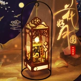 Китайская маленькая хижина, домик, конструктор, игрушка, DIY, китайский стиль, домик своими руками, подарок на день рождения
