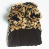 Собачья леопардовый одетый Тедди Большой Берbit Panda Pets теплые зима