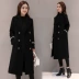 Chống mùa giải phóng mặt bằng 2018 mùa thu và mùa đông phiên bản Hàn Quốc mới của áo len mỏng lỏng lẻo trong phần dài áo len nữ thủy triều áo phao lông vũ nữ Trung bình và dài Coat