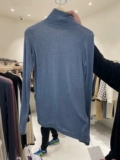 Южнокорейский осенний товар, приталенная футболка, топ, высокий воротник, длинный рукав