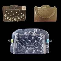 Mới 3D Stereo Tote Chocolate Khuôn Khuôn Túi Nữ Khuôn Sôcôla DIY Handmade Jelly Khuôn khuôn bánh nhúng