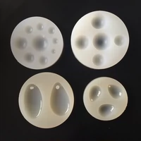 Creative DIY Cake Mold Hướng dẫn sử dụng Water Drop Hình bán nguyệt Epoxy Trong suốt Fondant Silicone Khuôn khuôn bánh dứa