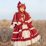 Оригинальный демисезонный утепленный лонгслив, платье, стиль Лолита, Lolita OP