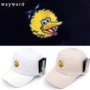 Mua chính hãng của Hàn Quốc WAYWARD SESAME STREET18 nam và nữ mới thể thao mũ lớn chim phim hoạt hình mũ đánh golf