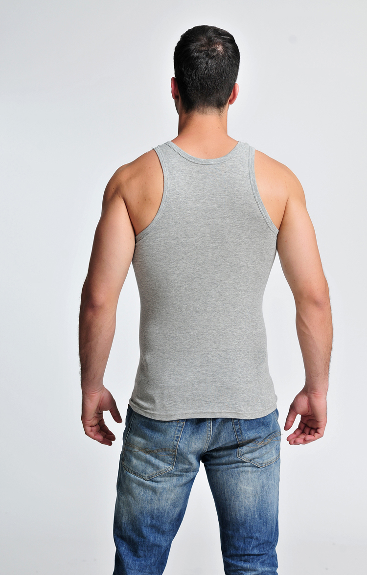 Người đàn ông trẻ của cotton thể thao vest nam mùa hè thoáng khí đàn hồi đáy loose từ vest triều XL áo ghi lê nam