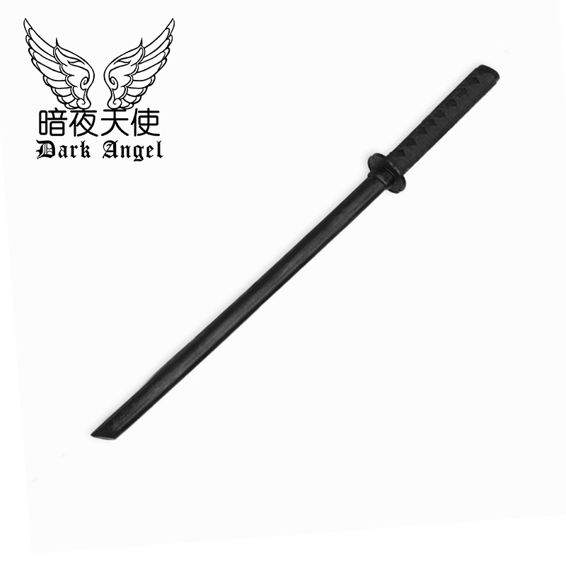 Black Stick Knife - 80Cm Long (Without Scabbard)Bushi blade Wooden sword Japan wood cutter jk stick Photo Props knife cos Toys Sheath Juhe Road drawing hit long Tang Dynasty transverse