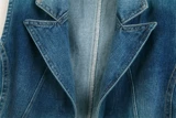 Осенний короткий костюм, джинсовый жилет, куртка, 2023, в корейском стиле, без рукавов